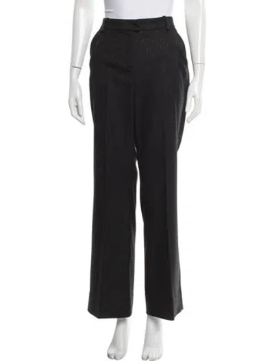 Pre-owned Ba&sh Striped Wide Leg Pants In Gray