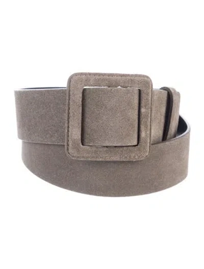 Pre-owned Ba&sh Suede Belt In Grey