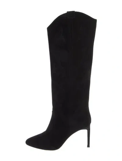 Pre-owned Ba&sh Suede Boots In Black
