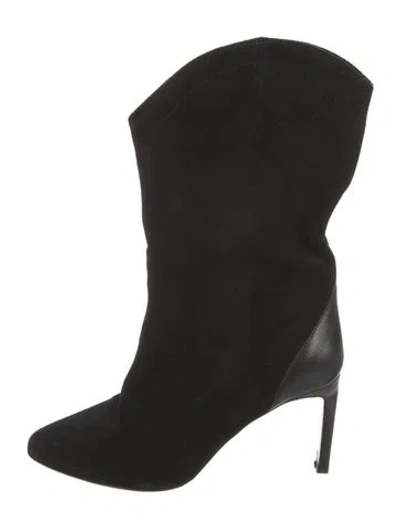 Pre-owned Ba&sh Suede Boots In Black