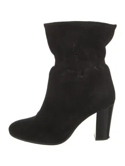 Pre-owned Ba&sh Suede Boots In Black