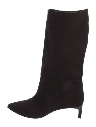Pre-owned Ba&sh Suede Boots In Black