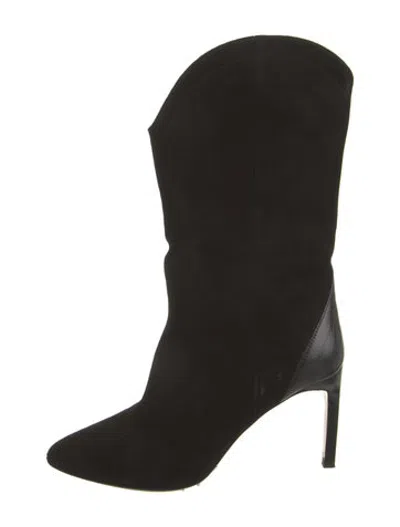 Pre-owned Ba&sh Suede Boots In Black