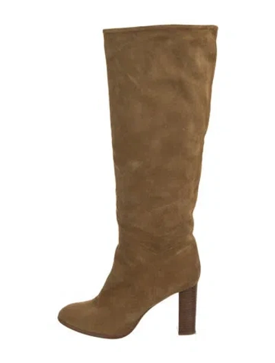 Pre-owned Ba&sh Suede Boots In Brown