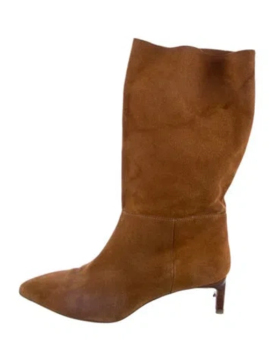 Pre-owned Ba&sh Suede Boots In Brown