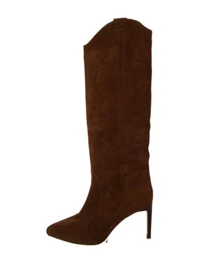 Pre-owned Ba&sh Suede Boots In Brown