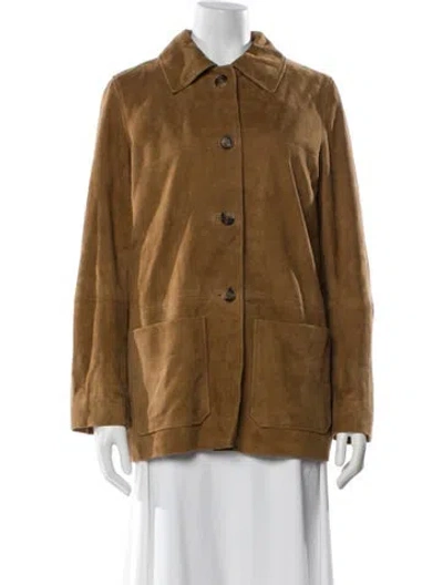 Pre-owned Ba&sh Suede Jacket In Brown