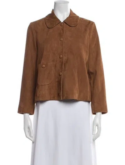 Pre-owned Ba&sh Suede Jacket W/ Tags In Brown