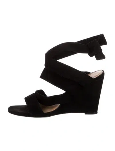 Pre-owned Ba&sh Suede Sandals In Black