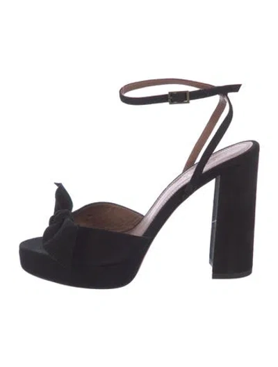 Pre-owned Ba&sh Suede Sandals In Blue