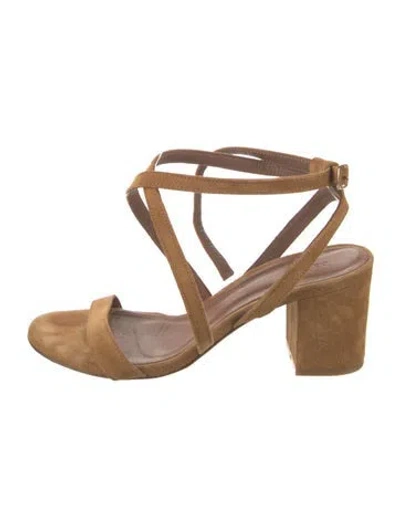 Pre-owned Ba&sh Suede Sandals In Brown