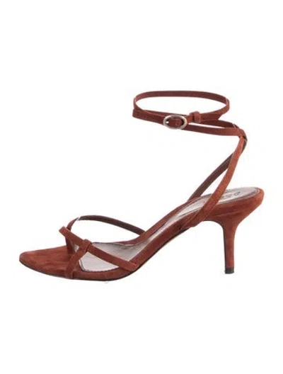 Pre-owned Ba&sh Suede Sandals In Brown