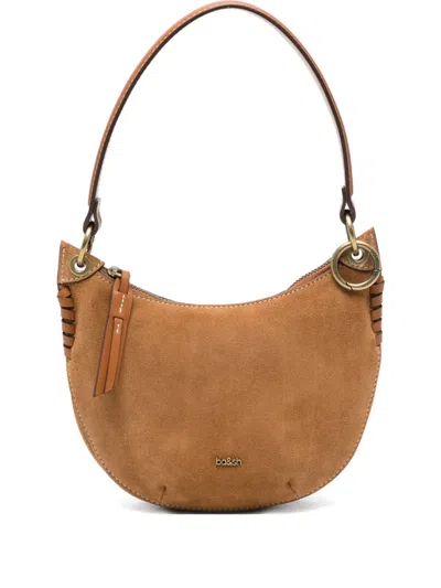 Ba&sh Suede Shoulder Bag In Brown