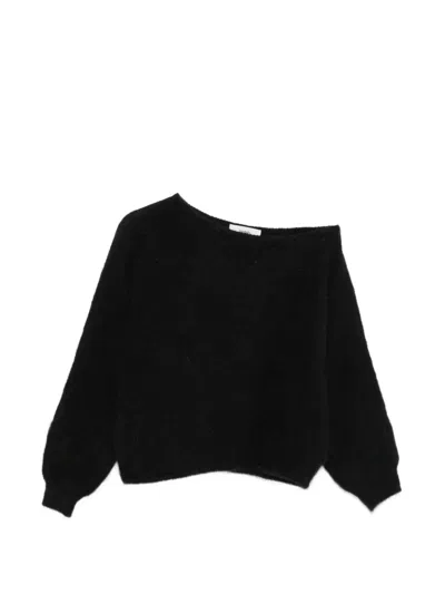 Ba&sh Suela Off-shoulder Sweater In Black
