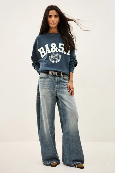 Ba&sh Sweatshirt Benjamin For Woman In Blue