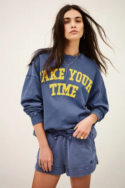Ba&sh Sweatshirt Keyra For Woman In Blue