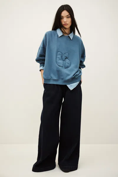 Ba&sh Sweatshirt Maia For Woman In Blue