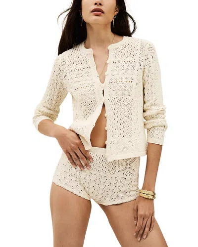 Ba&sh Ba & Sh Syma Crocheted Shorts In Neutral