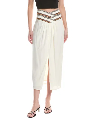 Ba&sh Talkie Mid-length Skirt In Ecru