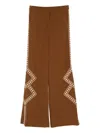 Ba&sh Taos Embroidered Trousers In Brown