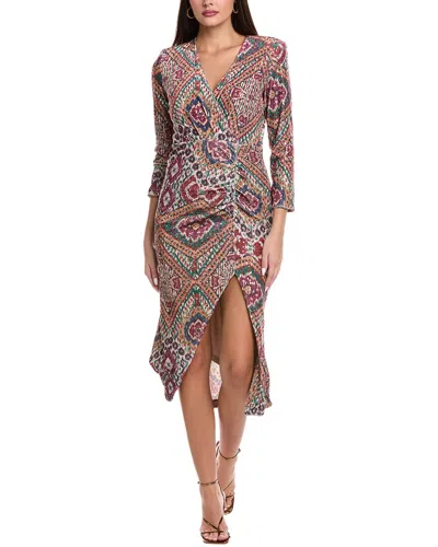 Ba&sh Tatiana Midi Dress In Multi