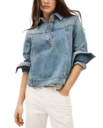 Ba&sh Ba & Sh Tavy Top In Blue