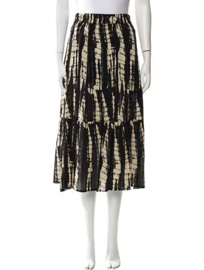 Pre-owned Ba&sh Tie-dye Print Midi Length Skirt In Multi