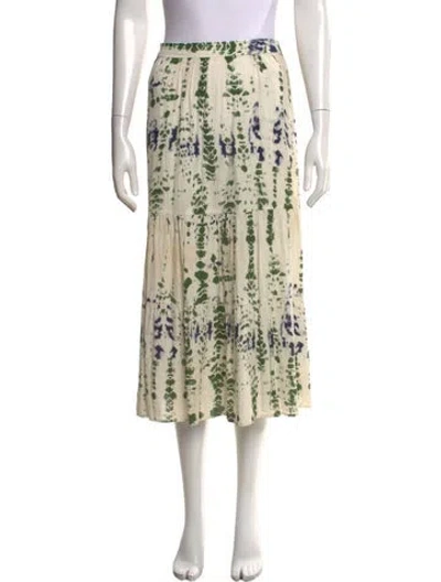 Pre-owned Ba&sh Tie-dye Print Midi Length Skirt In Neutral