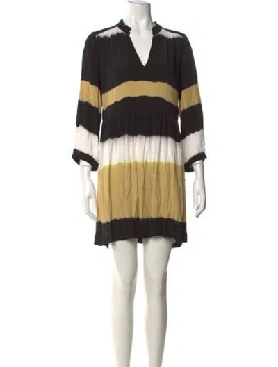 Pre-owned Ba&sh Tie-dye Print Mini Dress In Black/neutrals
