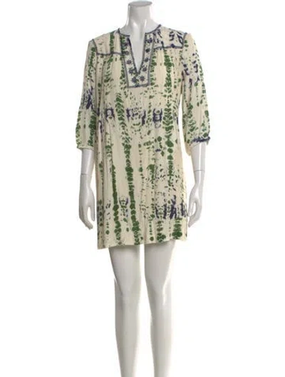 Pre-owned Ba&sh Tie-dye Print Mini Dress In Multi