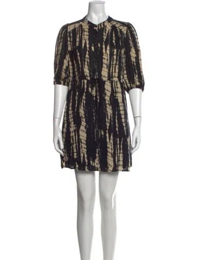 Pre-owned Ba&sh Tie-dye Print Mini Dress In Multi