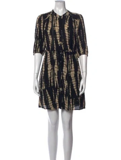 Pre-owned Ba&sh Tie-dye Print Mini Dress In Multi