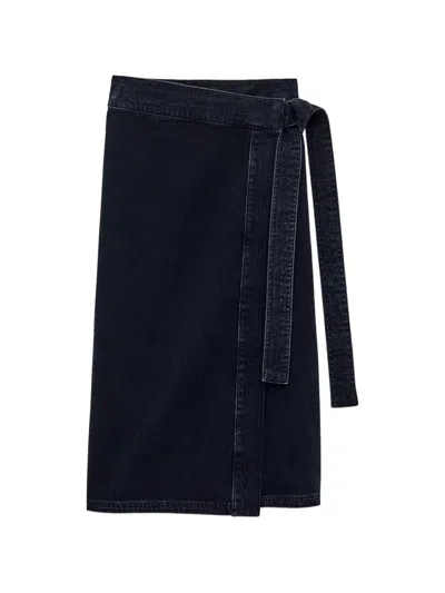 Ba&sh Timy Tie-wrap Skirt In Blue