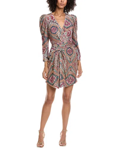 Ba&sh Tola Velvet Sequin Mini Dress In Ocre