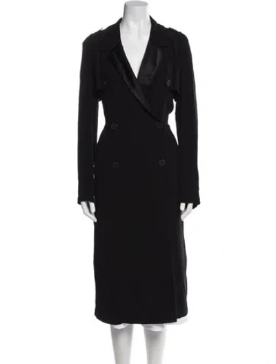Pre-owned Ba&sh Trench Coat In Black