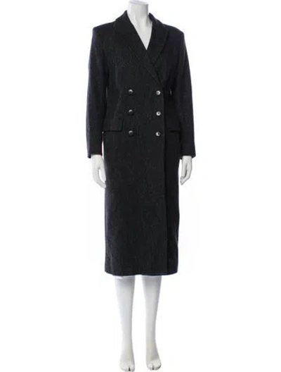 Pre-owned Ba&sh Trench Coat In Gray