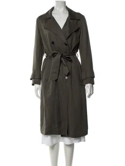 Pre-owned Ba&sh Trench Coat In Green