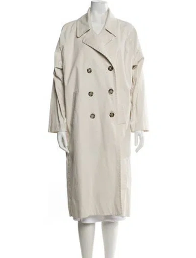 Pre-owned Ba&sh Trench Coat In Neutral