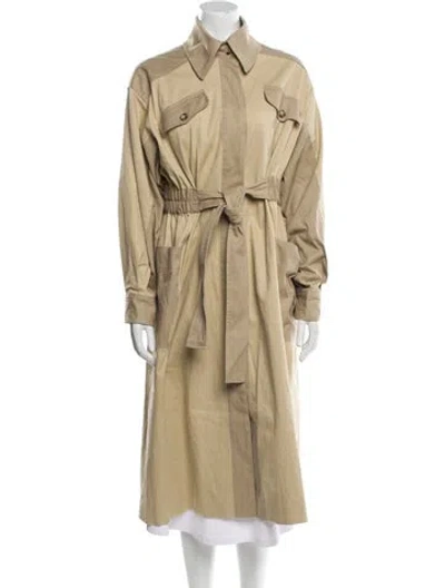 Pre-owned Ba&sh Trench Coat In Neutral