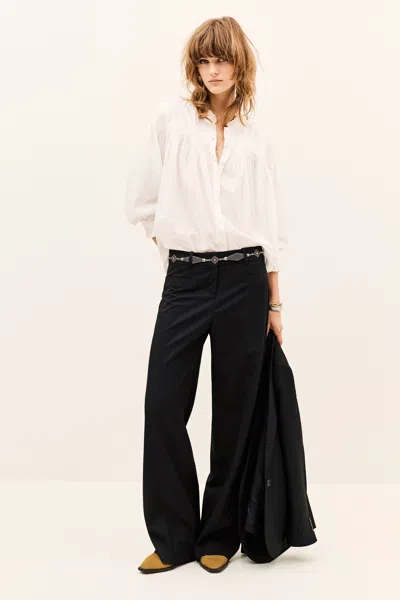 Ba&sh Trousers Cistachio For Woman In White