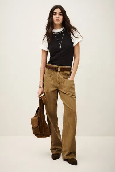 Ba&sh Trousers Fima For Woman In Brown