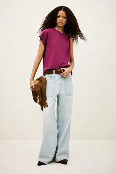 Ba&sh T-shirt Allia For Woman In Purple