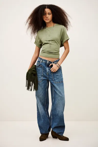 Ba&sh T-shirt Blanca For Woman In Green