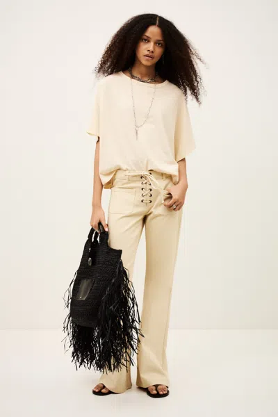 Ba&sh T-shirt Cacia For Woman In Neutral