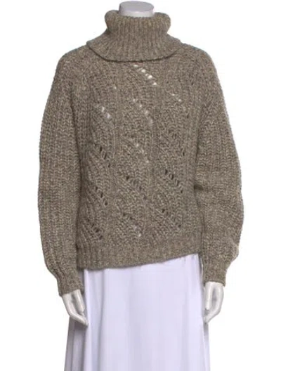 Pre-owned Ba&sh Turtleneck Sweater In Neutral
