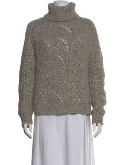 Pre-owned Ba&sh Turtleneck Sweater In Neutral