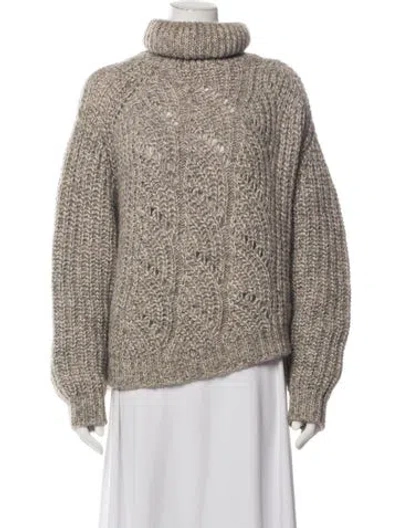 Pre-owned Ba&sh Turtleneck Sweater In Neutrals