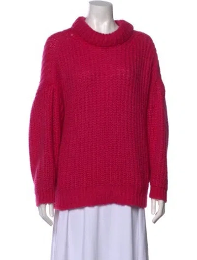Pre-owned Ba&sh Turtleneck Sweater In Pink
