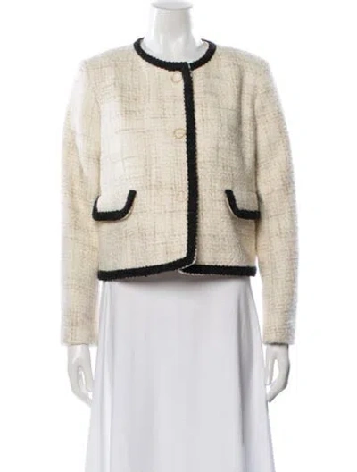 Pre-owned Ba&sh Tweed Pattern Blazer