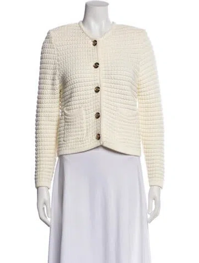 Pre-owned Ba&sh Tweed Pattern Evening Jacket In Neutral